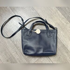 Radley London Battersea Leather Multiway Grab Shoulder Bag Navy